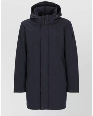Peuterey Hooded Padded Parka - Blue