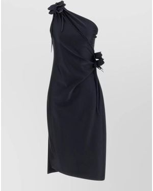 Coperni 'Asymmetric Mini Flower' Dress - Blue