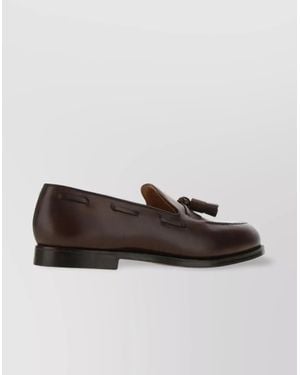 Crockett & Jones Loafers Calf Leather Tassels Detail - Brown