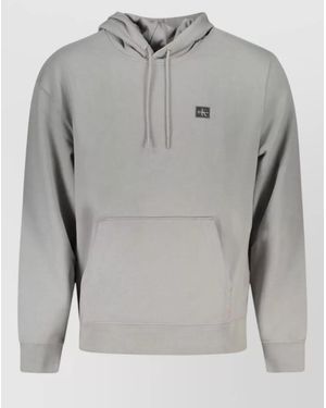 Calvin Klein Relaxed-Fit Hoodie - Gray