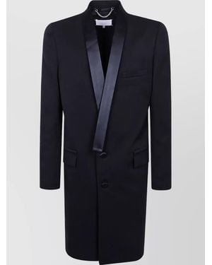 Maison Margiela Wool Tuxedo Coat - Blue