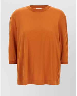 Dries Van Noten Cotton T-Shirt - Orange