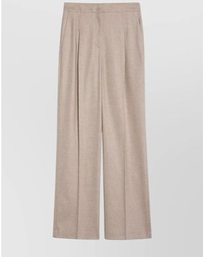 Loulou de Saison Wool And Cashmere Pants - Natural