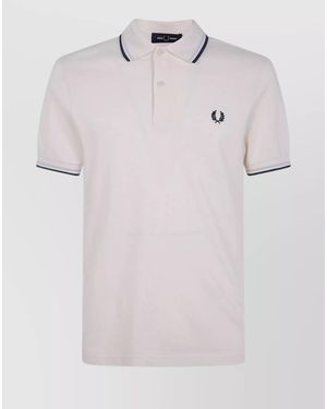 Fred Perry Cotton Polo Shirt - Pink