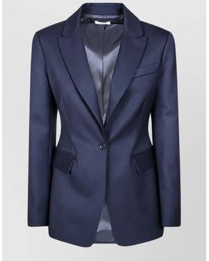 P.A.R.O.S.H. Virgin Wool Suit Jacket - Blue