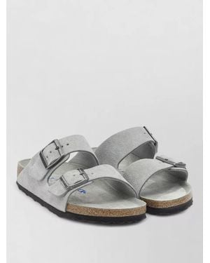 Birkenstock Arizona Low Sandals Open Toe Cork Sole - Grey