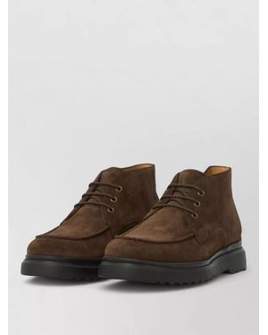 Tod's Leather Lace-Up Derby Shoes - Brown