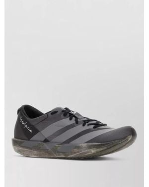 Y-3 Fabric Adios 9 Lace Up Sneakers - Gray