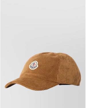 Moncler Corduroy Baseball Cap - Brown