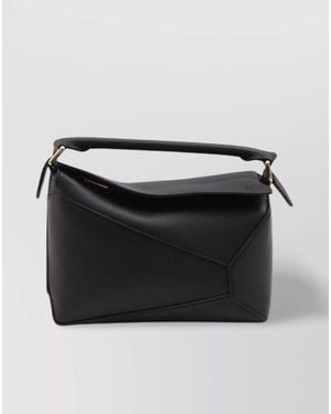 Loewe Small Puzzle Edge Tote Bag - Black