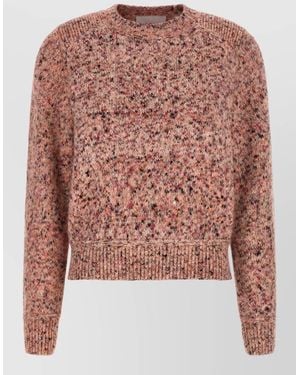 Isabel Marant Alpaca-Blend Thick-Knit Raglan Sweater - Pink