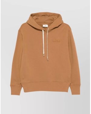 Autry Cotton Hooded Sweatshirt - Brown