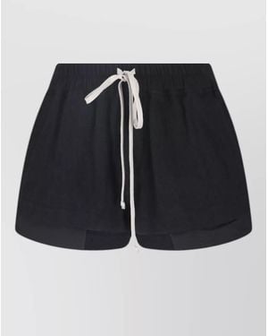Rick Owens Casual Shorts Lightweight Fabric Side Slits - Black