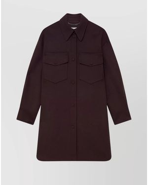 Stella McCartney Long-Sleeve Knee-Length Overshirt - Red