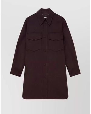 Stella McCartney Long-Sleeve Knee-Length Overshirt - Red