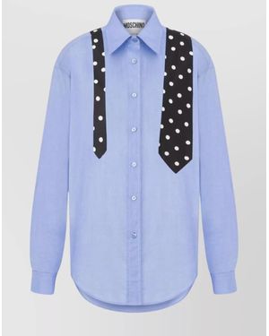 【関税&送料込】Moschino Ballpoint Pen Polka Dots T-Shirt Moschino Ballpoint Pen Polka Dots