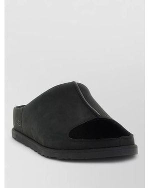 UGG Otzo Flat Sole Open Toe Sandals - Black
