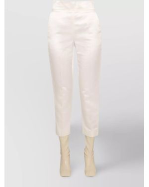 Max Mara Cropped Trousers - White