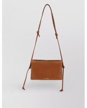 Celine Trio Shoulder Bag Adjustable Strap Knots - White