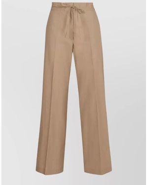 P.A.R.O.S.H. Wide-Leg Trousers - Natural