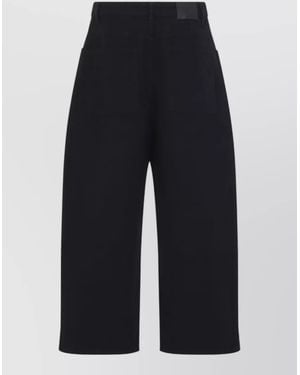 Studio Nicholson Cotton Balloon-Leg Tailored Shorts - Blue