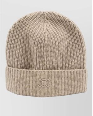 Celine Cashmere Knitted Beanie - Natural
