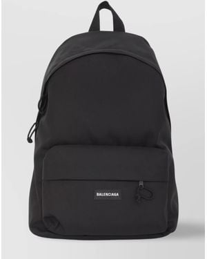 Balenciaga Urban Explorer Backpack With Front Zip Pocket - Black