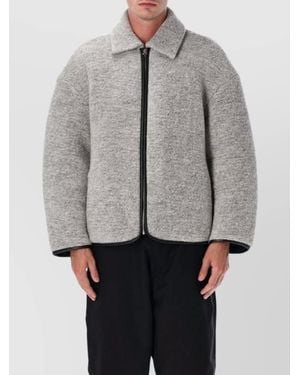 JW Anderson Light Contrast Trim Casual Jacket - Grey