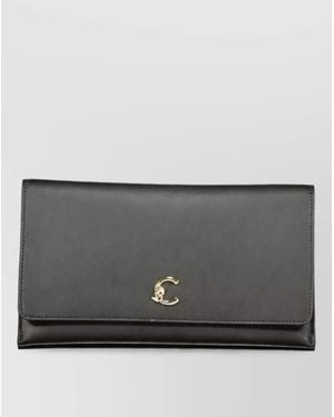 Coccinelle Leather Clutch Bag - Grey