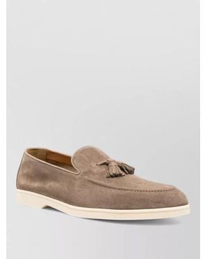 Doucal's Suede Loafers - Natural