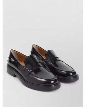 Tod's Leather Loafers - Black