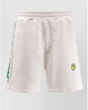 Barrow Cotton Bermuda Shorts Straight Cut Stitched Pockets - Multicolour