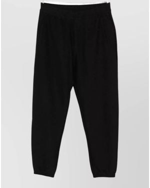 Emporio Armani Patterned Track Trousers - Black
