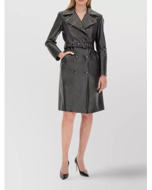 Sportmax Lamb Leather Fitted Jacket - Black