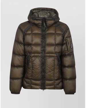 C.P. Company Medium Down Jacket Adjustable Features - Green
