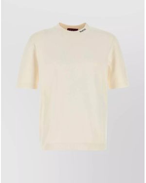 Gucci Silk Blend Crew Neck Sweater - Natural