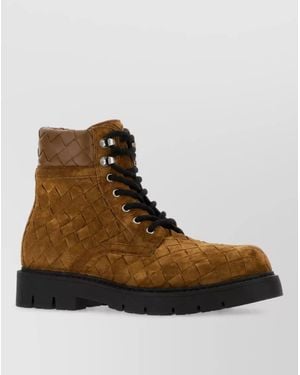 Bottega Veneta Suede Ankle Boots - Brown