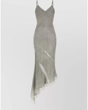 ANDAMANE Viscose Midi Dress - White