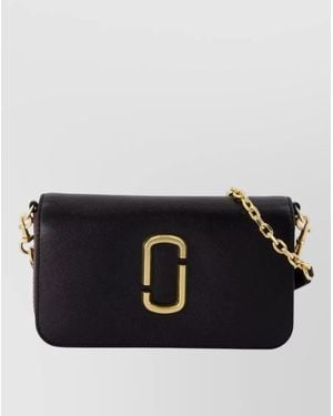Marc Jacobs Chain Wallet Leather Hardware - Black