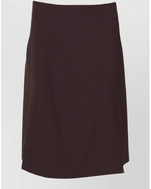 P.A.R.O.S.H. Wool Asymmetric Skirt - Purple