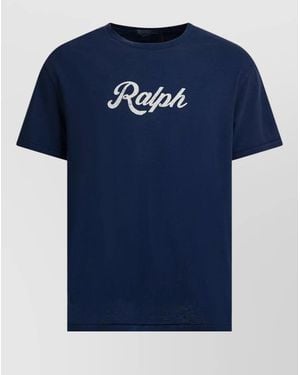 Polo Ralph Lauren Logo T Shirt Short Sleeves Crew Neck - Blue