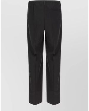 Cellar Door Ezio Trousers Tailored Style Belt Loops - Black