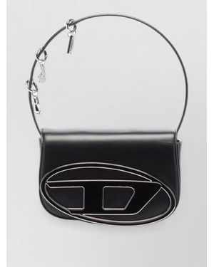 DIESEL 1Dr Leather Crossbody Bag - Black
