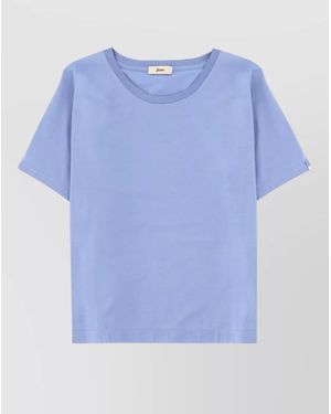 Herno Short Sleeve Crew Neck Top - Blue