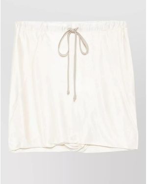 Rick Owens Straight Skirt - Natural