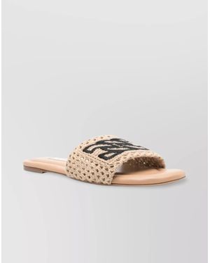 シューズ・サンダルその他 CASADEI Woman Flat sandals Brown 1M449J0101POSIT 2618 CASADEI: Flat sandals woman - Black | Casadei flat sandals