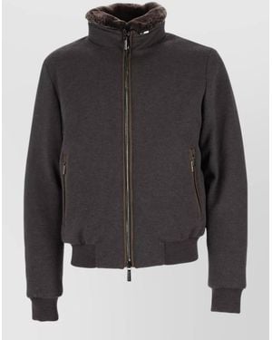 Moorer Cashmere Virgin Wool Padded Coat - Gray