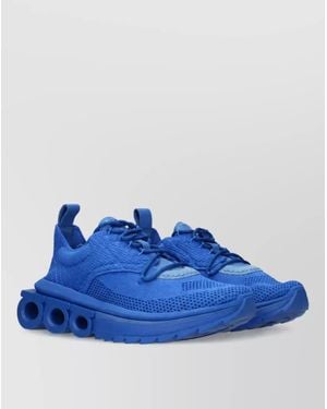 Ferragamo Knit Low-Top Sneakers - Blue