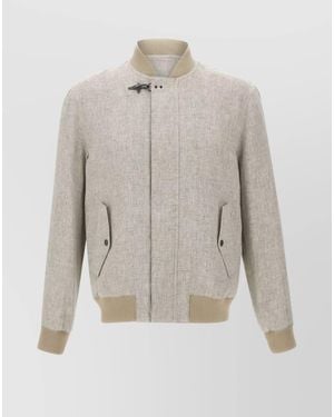 Fay Linen Jacket - White