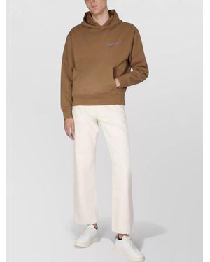 sunflower Cotton Logo Embroidered Hoodie - White